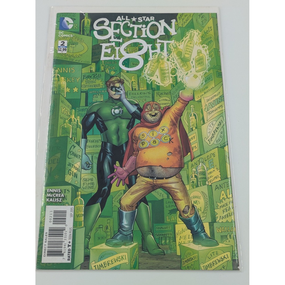 DC Comics All Star Section Eight #2 Green Lantern Six Pack Garth Ennis McCrea